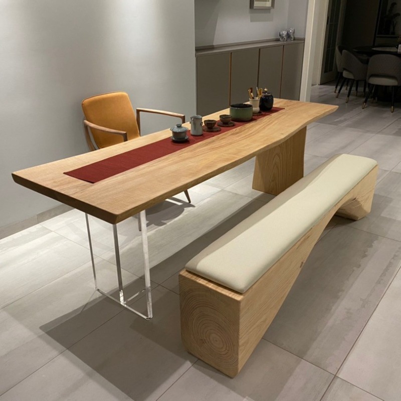 Tables - Meja Mengambang Akrilik Kayu Solid Nordik