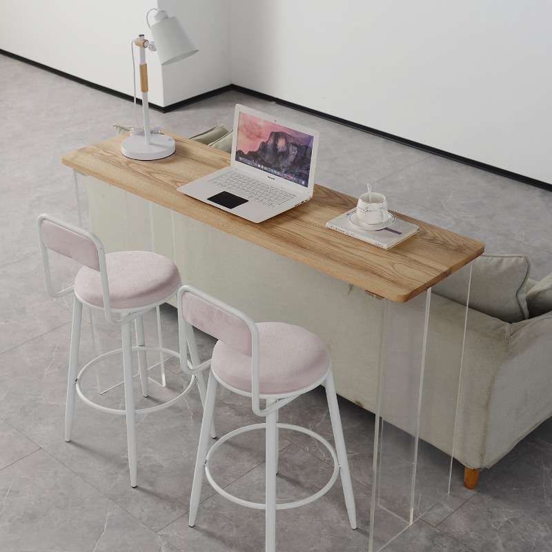 Tables - Meja Bar Kayu Solid Akrilik Kreatif