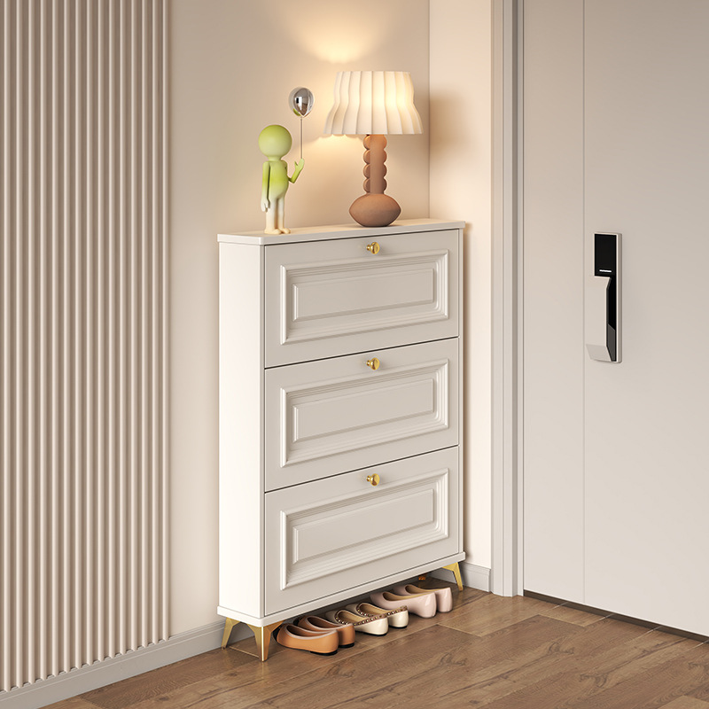 Shoe Rack Cabinet Narrow Entryway - Lemari Sepatu Pintu Masuk Gaya Prancis