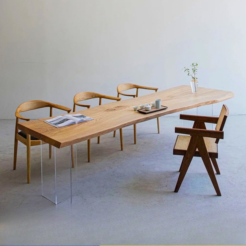Meja Mengambang Akrilik Kayu S - Tables ulasan dan harga