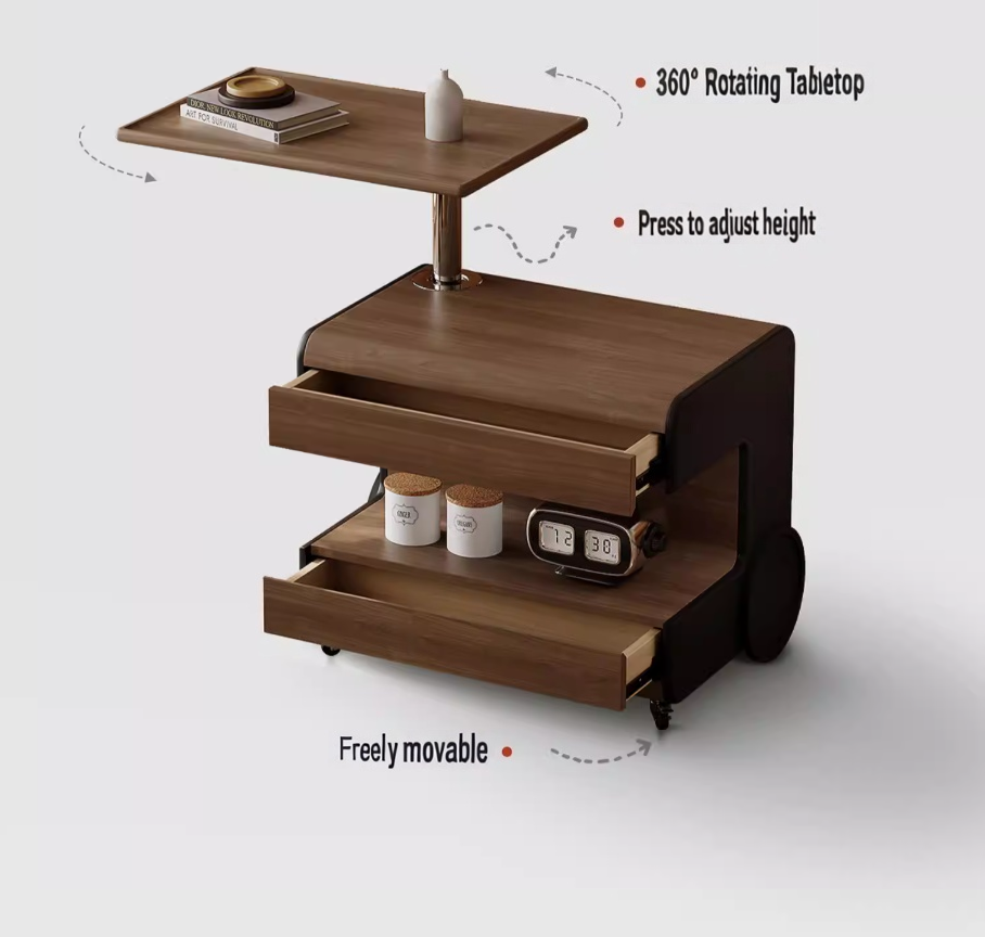 #   Meja Samping Tempat Tidur  - Solid Wood Nightstand 2 Drawers ulasan dan harga