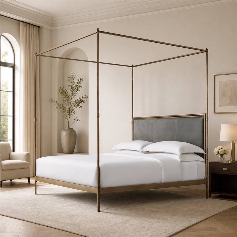Rangka Tempat Tidur Logam Ukur - Canopy Bed Frame Metal Queen ulasan dan harga
