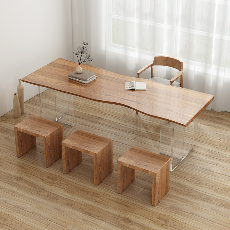 Meja Kayu Solid Akrilik Mewah  - Tables ulasan dan harga
