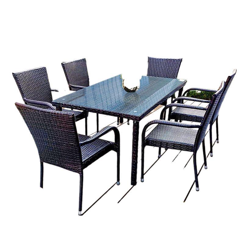 Meja dan kursi rotan untuk lua - Outdoor Furniture ulasan dan harga