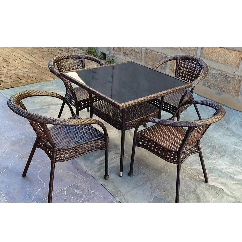 Meja dan kursi rotan untuk lua - Outdoor Furniture ulasan dan harga