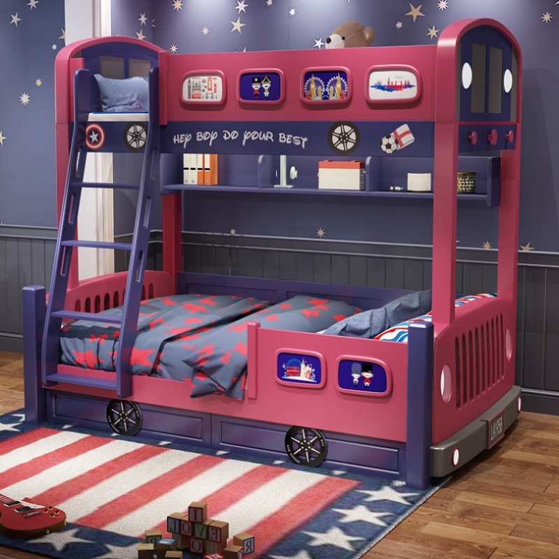 Tempat Tidur Anak Perempuan Ga - Bunk Bed With Stairs And Slide ulasan dan harga