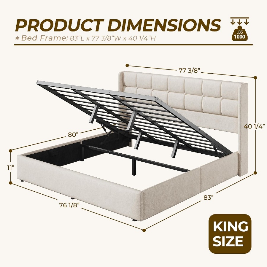 Rangka Tempat Tidur dengan Pen - Gas Lift Storage Bed Hydraulic ulasan dan harga